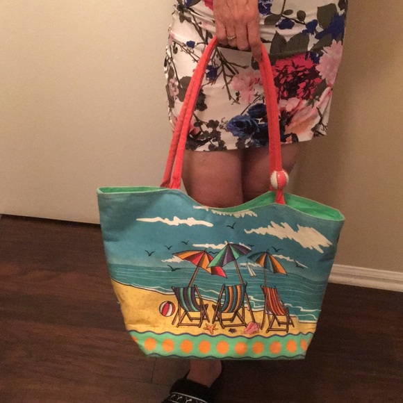 Crazy bags beach tote bag - Picture 7 of 8
